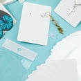 thumbnail image 7 of 100Pcs 3.5 x 2.4 Inch White Earring Cards Jewelry Card Display with One Pair Hole Bags Plastic Ear Nuts Rectangle Paper Cardboard Kits for Packaging Selling Display Jewelry Necklace Earrings DIY, 7 of 7