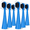 Blue, variant on Compatible with Burst Kids Electric Toothbrush Replacement Heads with Dust Cover Caps, Perfect Fit with BURST Kids Sonic Kids Toothbrush,6 Pack,Blue
