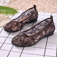 thumbnail image 4 of DIVVce Lace Embroidery Wedge Flats For Women Slip On Comfortable Breathable Casual Footwear, 4 of 8