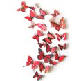 thumbnail image 3 of 12 pegatinas de pared de mariposa de PVC, decoración de mariposas para fiesta de boda, color rojo Tmvgtek Oficina Multiescena Multifunción, 3 of 6
