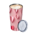 thumbnail image 2 of JRXY 20oz Car Straw Cup (with Straw) Pink Hearts Pattern 20oz, 2 of 7