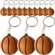 thumbnail image 1 of 24 llaveros de baloncesto con dije deportivo, regalo para amantes del baloncesto., 1 of 5