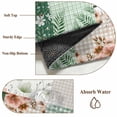 thumbnail image 6 of Boho Spring Floral Area Rugs 5'x7', Small Throw Rugs for Laundry Room Playroom, Retro Flowers Plants Patchwork Grid Green Indoor Outdoor Rug Non-Slip Low Pile Carpet Runner Reversible Floor Mats, 6 of 8