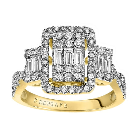 Keepsake Cosmopolitan 1 Carat T.W. Certified Diamond 10kt Yellow Gold Ring