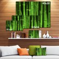 thumbnail image 3 of Green Bamboo Forest - Floral Canvas Art Print, 3 of 4