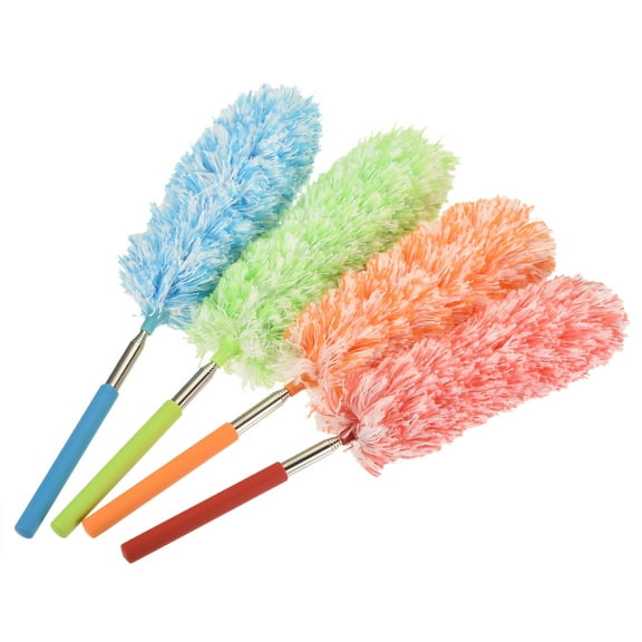 Uxcell 13.8 to 32.7 Inch Microfiber Duster Extendable Dusting Brush, 4 Count