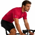 thumbnail image 2 of YanHoo Men's Cycling Bike Jersey Short Sleeve Quarter Zipper Solid Color Shirts Quick Dry Moisture Wicking T-Shirts Summer Casual Workout Tee, 2 of 7