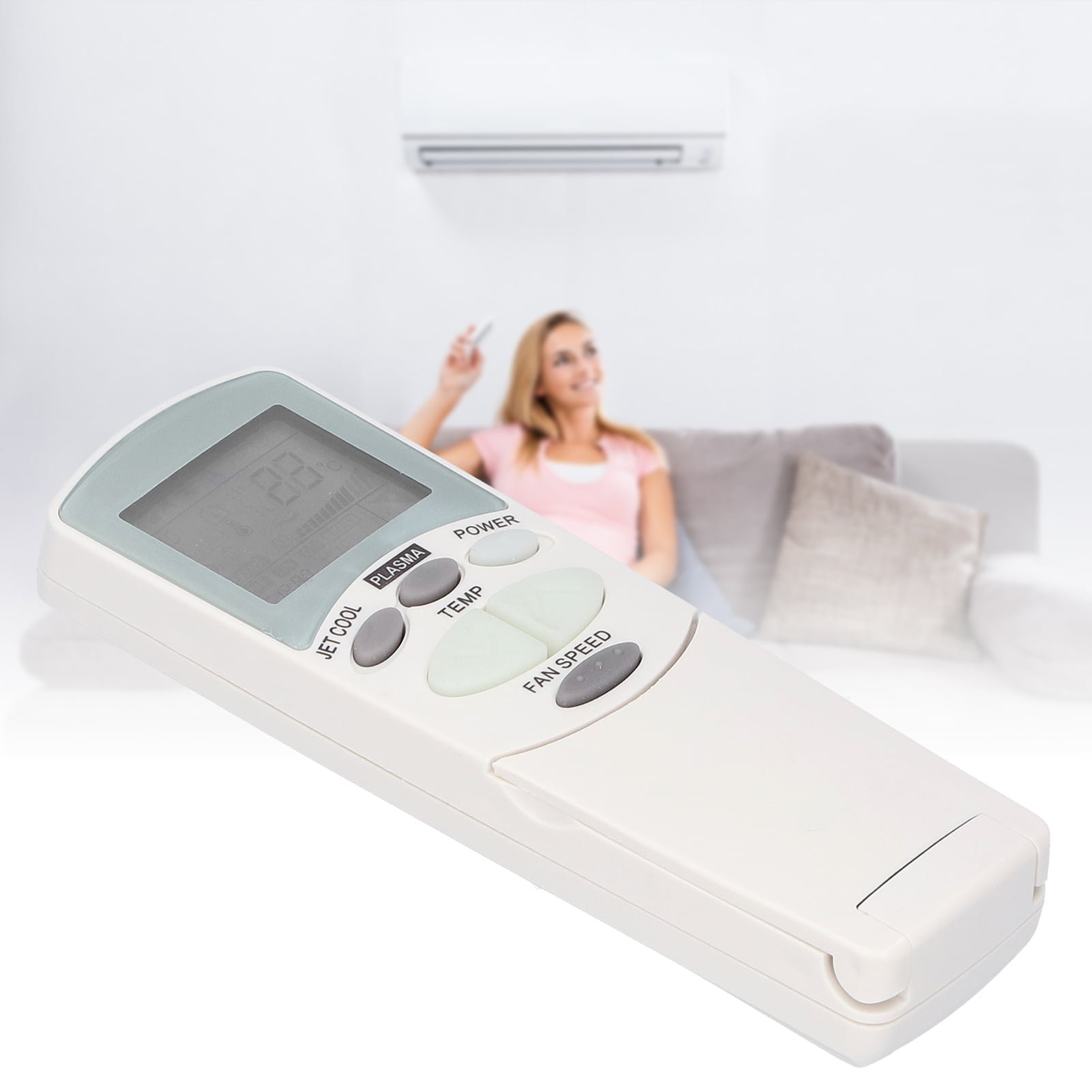 Air Conditioner Controller, Portable  Buttons ABS Skillful Practical Air Conditioner Remote Control  for LG AKB72955307