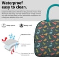 thumbnail image 3 of Womens DarkGreen Cartoon Dinosaurs Pattern Lunch Box for Work,Insulated Lunch Bag for Women,Loncheras Para Mujer,Leakproof Adult Lunch Bag for Work,Beach,Travel,Picnic,Camping, 3 of 7