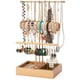 thumbnail image 1 of Organizador de joyería, estante alto de almacenamiento de collares de 3 niveles, con bandeja para joyería, soporte de árbol joyas, Para guardar y exhibir anillos, collares, aretes, pulseras, 1 of 7