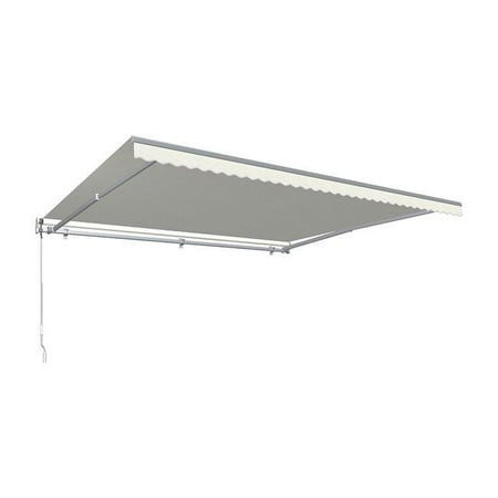 Awntech MTL24-US-OAT 24 ft. Maui Left Motor & Remote Retractable Awning  Oatmeal Spec - 120 in.