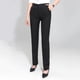 thumbnail image 4 of Pantalones de vestir Prolriy para mujer, pantalones chinos rectos de cintura alta para trabajo, con botones, largos y rectos, pantalones de traje, pantalones de trabajo para mujer, color negro XXXL, 4 of 5