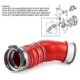 thumbnail image 4 of Car Engine Turbo Intercooler Pipe, For- X5 E70 X6 E71 M57N2 Engine Turbo Hose 11617799873, 4 of 5