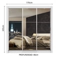 thumbnail image 3 of Ropero Closet Madesa Monaco 3 Puertas Corredizas con Espejo Blanco 10933E, 3 of 9