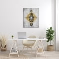 thumbnail image 2 of Stupell Industries Vintage Sun Patterned Hamsa Symbol Astrological Geometry, 30 x 40, Designed by Oliver Jeffries, 2 of 6
