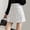 White, variant on Skirts for Women Pleated Plaid High Waisted A Line Wool Fall Winter 0 3 Fashion Black M