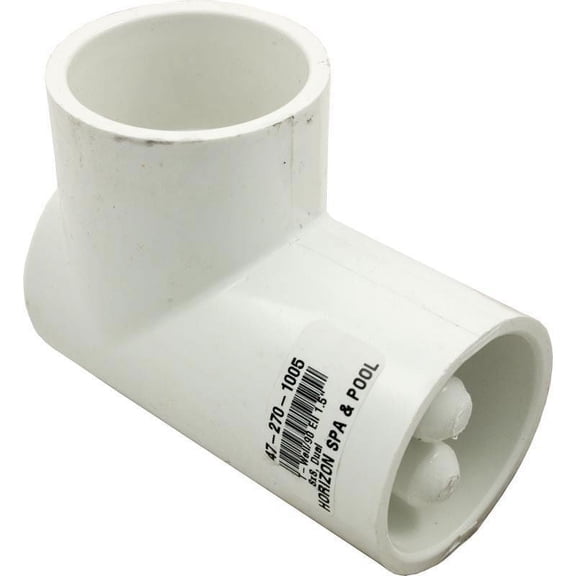 Waterway 400-5540 1.5" Slip x 1.5" Slip 90 deg Elbow with Dual Thermowell