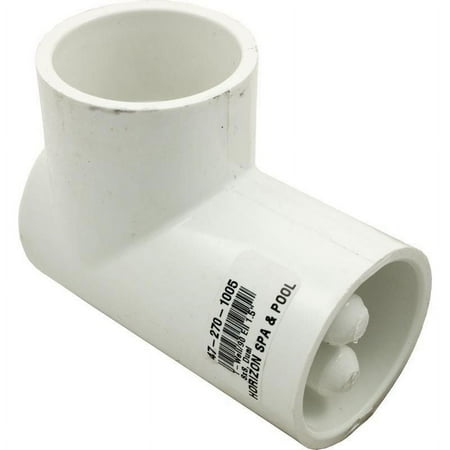 Waterway 400-5540 1.5" Slip x 1.5" Slip 90 deg Elbow with Dual Thermowell