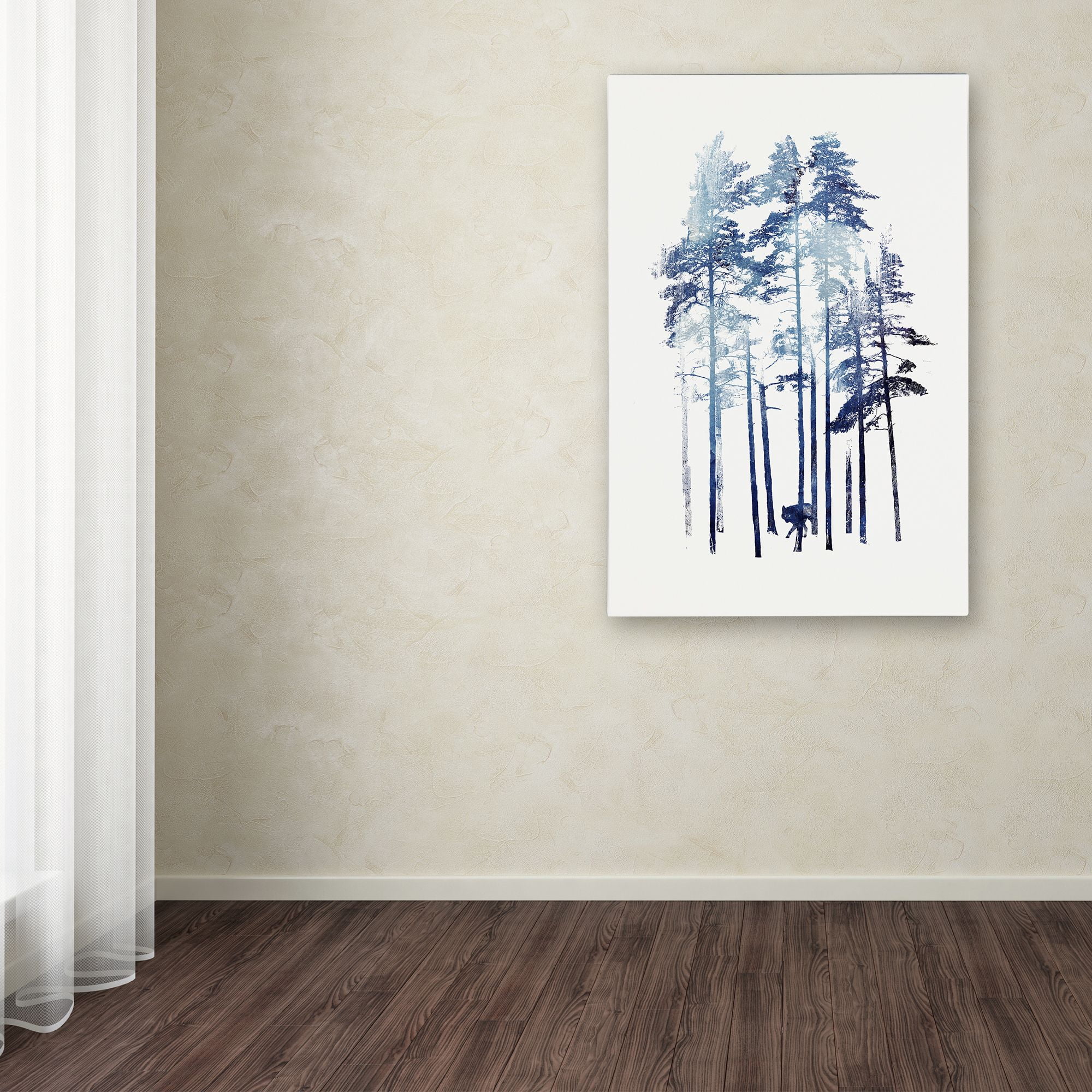 Winter Wolf' Canvas Art by Robert Farkas