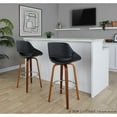 thumbnail image 4 of LumiSource Fabrico 30" Fixed-Height Barstool - Set of 2, 4 of 9