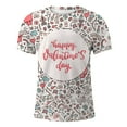 thumbnail image 2 of T Shirts for Man Valentine's Day Love Letter Print Crewneck Short Sleeve T Shirt for Men Soft Comfortable Casual Tee T Shirts for Men Graphic White S, 2 of 3