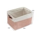 thumbnail image 2 of ZHAOCHENG Caja de almacenamiento plegable rectangular con cesta de almacenamiento de tela con costura de lino, caja de almacenamiento con asas de cuerda de algodón, caja de almacenamiento en forma de, 2 of 5