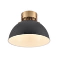 thumbnail image 3 of Elk Home 12-Inch Wide Zayne Semi Flush Mount, Modern, Matte Black, 3 of 4