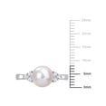 thumbnail image 2 of Everly Women's Cultured Pearl and Topaz Sterling Silver Ring, 2 of 7