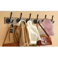 thumbnail image 2 of Tofiigrem Ganchos de Pared Negros Paquete de 6 Ganchos para Toallas y Abrigos Gancho Doble para Albornoz de Metal Resistente Ganchos para Sombreros montados en la Pared para cubículos Baño Cocina Arma, 2 of 5