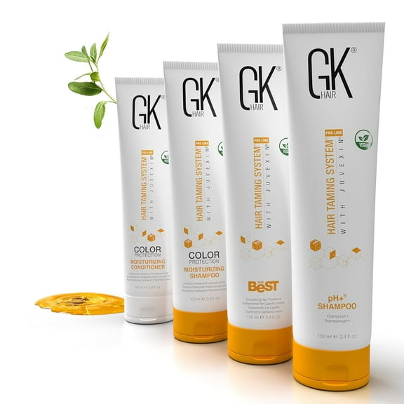 GK HAIR Global Keratin The Best Consumer Box Kit (3.4 Fl Oz/100ml) Smoothing Keratin Treatment Professional Brazilian Complex Blowout Straightening For Silky Smooth & Frizzy Hair