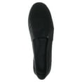 thumbnail image 4 of Soda Flat Women Shoes Linen Canvas Slip On Loafers Memory Foam Gel Insoles OBJI-S All Black 11, 4 of 7