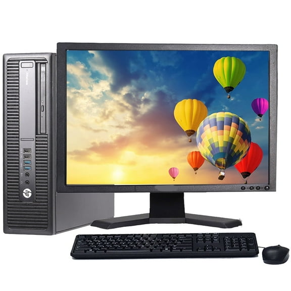 Restored HP Desktop Computer EliteDesk 600G2 Intel Core i5 Processor 8GB Memory 1TB HDD with 20" LCD Monitor DVD Wi-Fi - PC Windows 10 (Refurbished)