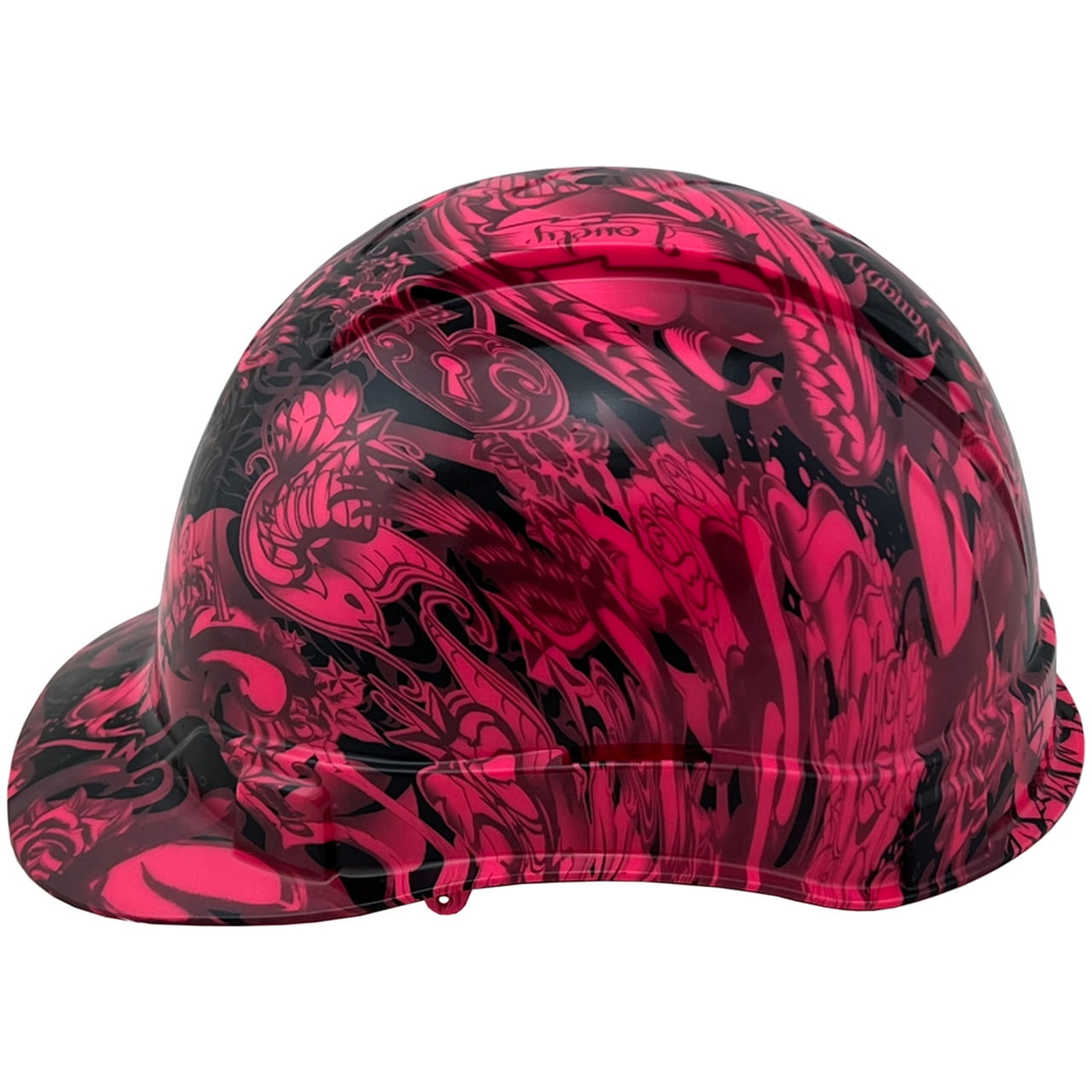 Tattoo Pink Hydro Dipped Hard Hats Cap Style