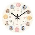 thumbnail image 4 of Reloj de pared decorativo, silencioso, acrílico, reloj decorativo moderno, creativo y bonito para 25 cm, 4 of 9
