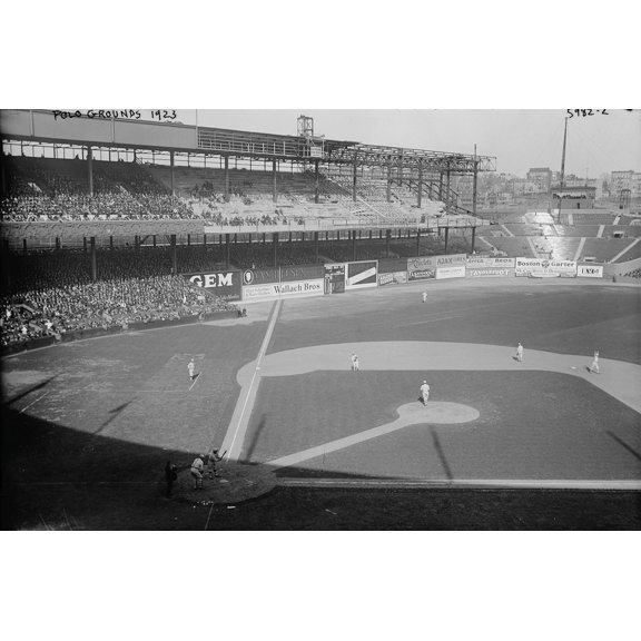 The Polo Grounds (1923) Photograph - 12" x 18" Art Print Wall Decor