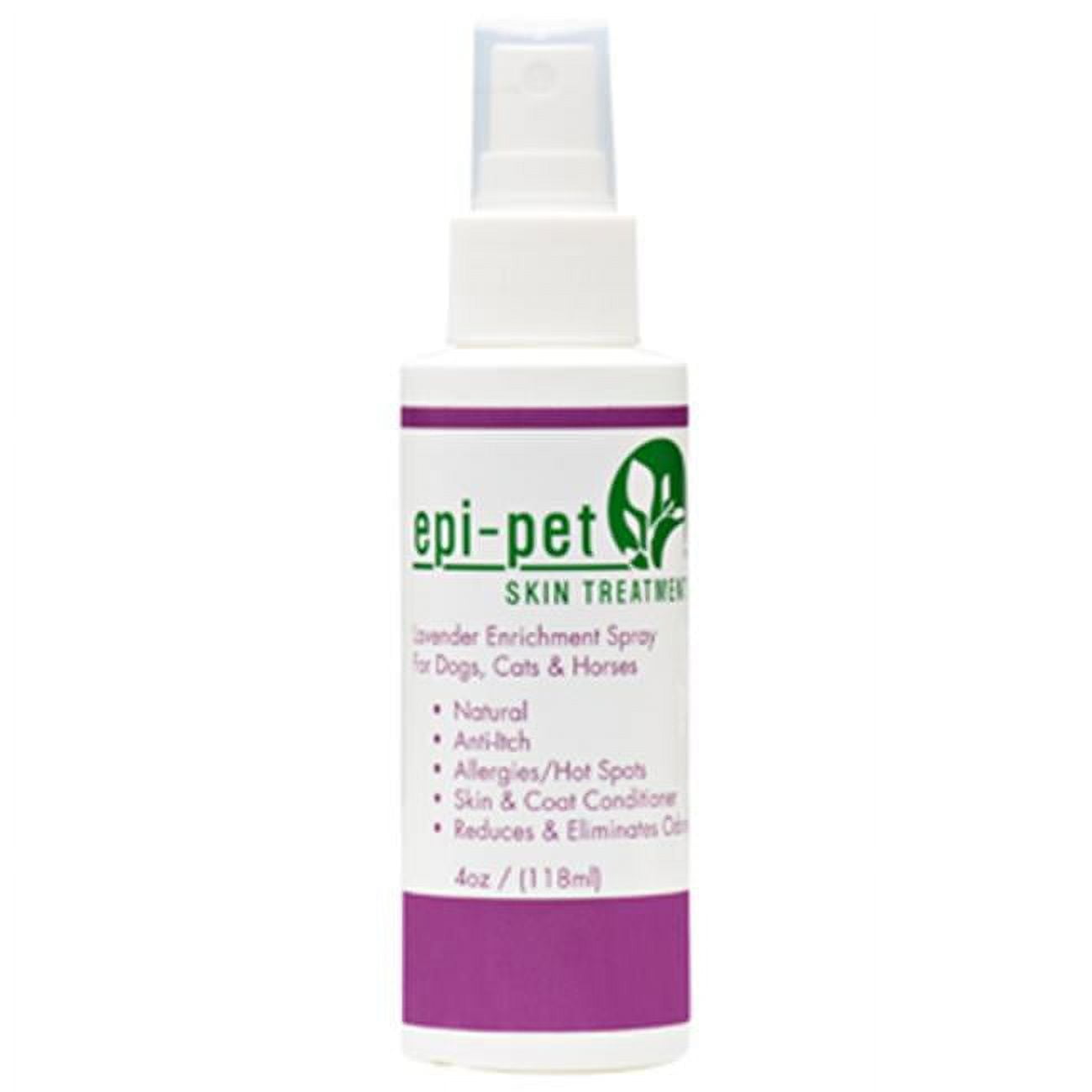 Epi-Pet 80521 Lavender Skin & Coat Enrichment & Treatment Spray For Pets, 4 oz.