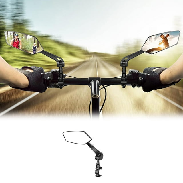 Meitianfacai Bicycle Rearview Mirror 360 Degree Rotation Adjustment Suitable For Bicycles Vehicles Motorcycles And Reflective Mirrors