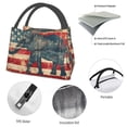thumbnail image 4 of Gaeub Vintage American Flag Elephant Collapsible Cooler Bag Insulated,Leakproof Food Bag for Hot or Cold Food Delivery,Travel Insulated Bag, or Beach Cooler Bags, 4 of 6