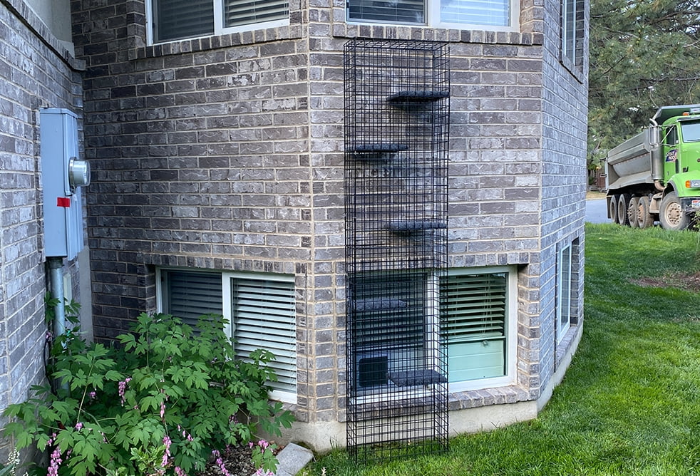 8" X 22" X 96" Catio Tower Outdoor Cat Enclosure
