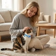 thumbnail image 6 of Cat Collars, Bell Polyester Breakaway Adjustable, For Small Pet Dog Puppies (Blue), 6 of 6