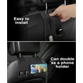 thumbnail image 5 of Car Hooks for Headrest, 2Pcs Seat Back Storage Hook Luxurious Leather 100% Metal Multifunctional Car Hanger & Holder for Heatrest, Seat, Bag, Purse (Black), 5 of 12