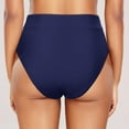 thumbnail image 4 of Women's Casual High Waisted Solid Color Split Plus Size Swim Trunks, 4 of 6
