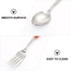 thumbnail image 5 of 1 juego / 3 piezas Kit de vajilla de acero inoxidable Cuchara de tenedor cortador para niños lindo (naranja), 5 of 7
