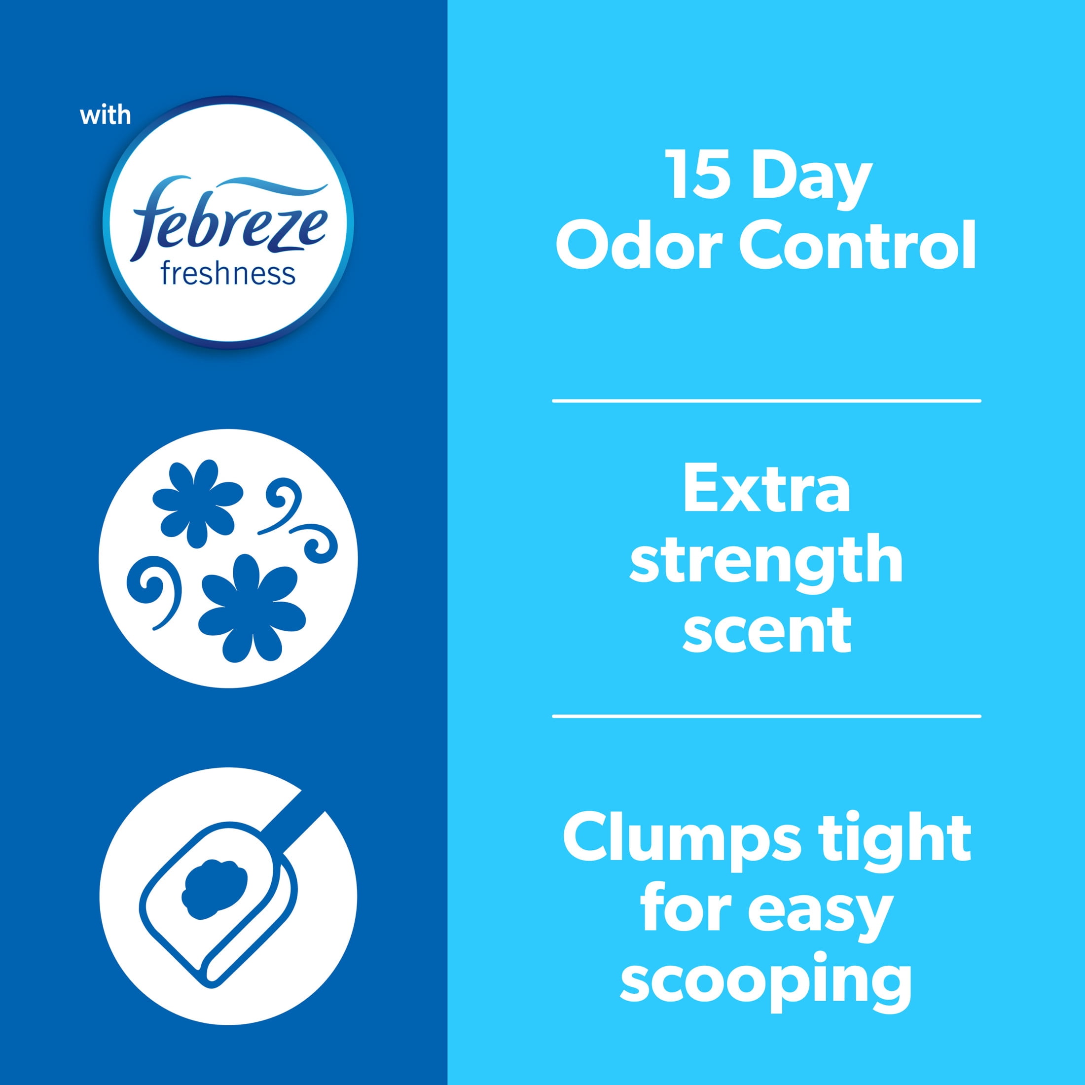 Fresh Step Extreme Scented Clumping Cat Litter with Febreze, Mountain Spring, 25 lbs