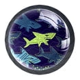 thumbnail image 1 of 4 Pcs Shark Knobs for Kitchen Cabinet Cupboard Dresser Bookcase Drawer Pulls Handles Round Home Decor, 1 of 8
