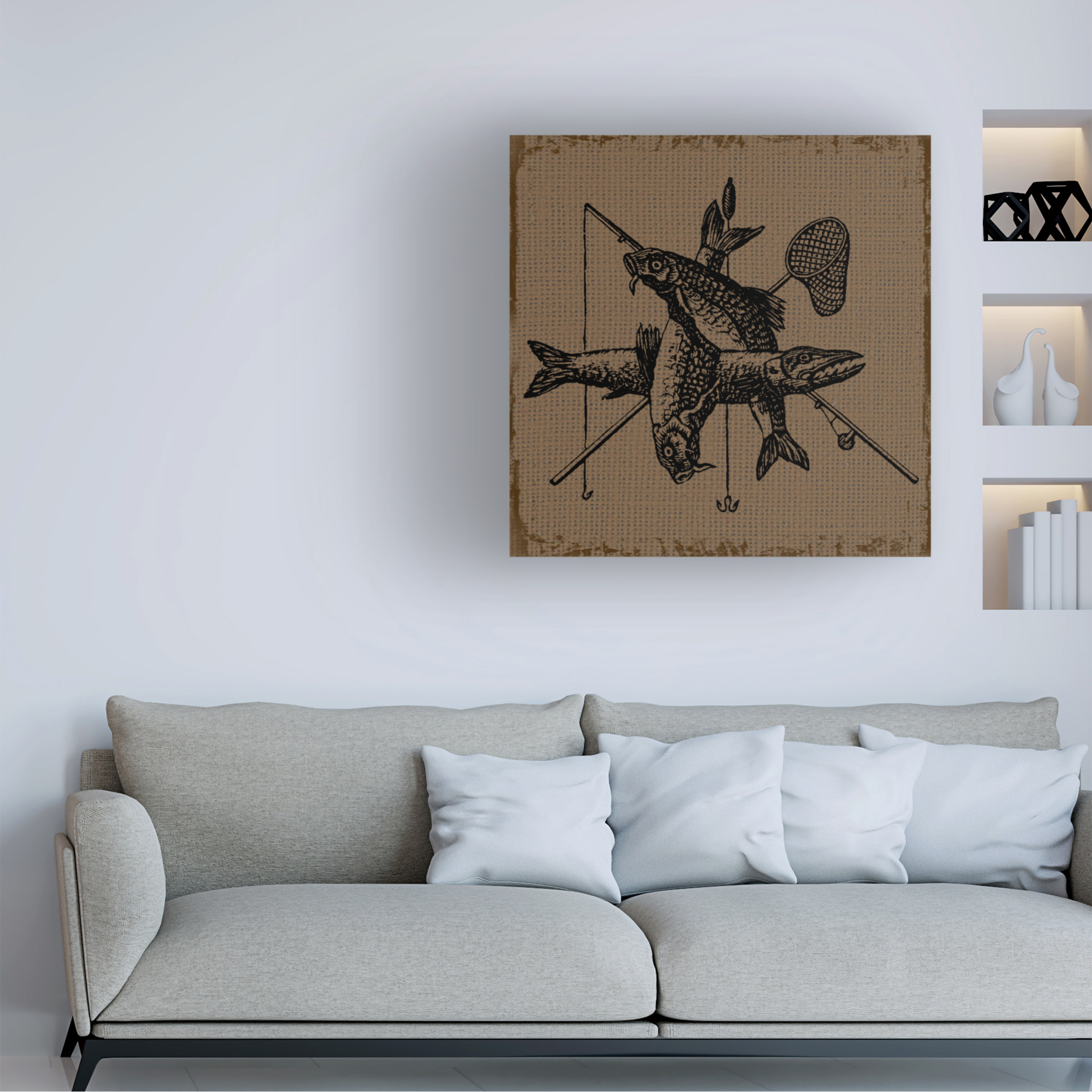 Wilderness Lodge 10' Canvas Art by Jean Plout