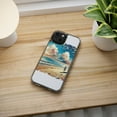 thumbnail image 5 of DistinctInk Hybrid (Acrylic / TPU) Clear Slim Fit Case for Apple iPhone 12 MINI (5.4" Screen) - "Tranquil Beach Serenade: A Watercolor Masterpiece", 5 of 8