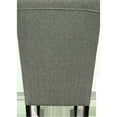 thumbnail image 5 of Modern Grey Fabric Dining Chairs, Of 2 Cushioned, Nailhead Trim, Solid Wood Base For Fashionable Chairs 2, Cushioned Side With Transitional Room, 5 of 7