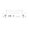 thumbnail image 3 of Miseno Mbdh0305x120 120" Standard Wheel Top Mount Barn Door Hardware Kit - Stainless Steel, 3 of 7