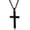 Black, variant on ddioayh Fashion Unisex's Black Pendant Necklace,Mens Necklaces Jewelry,Black Stainless Steel Necklace,Cross Pendant Necklace,Jewelry Gift